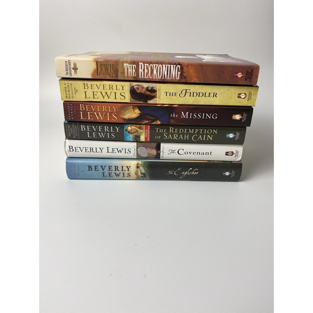 Lot Of 6 Beverly Lewis Fiction Books 2 Hardcover 4 Softcover Amish Stories